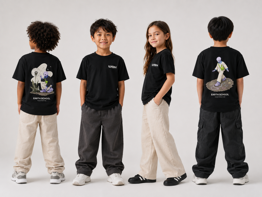 Y-WGH Earth School™ Chalk World Tee
