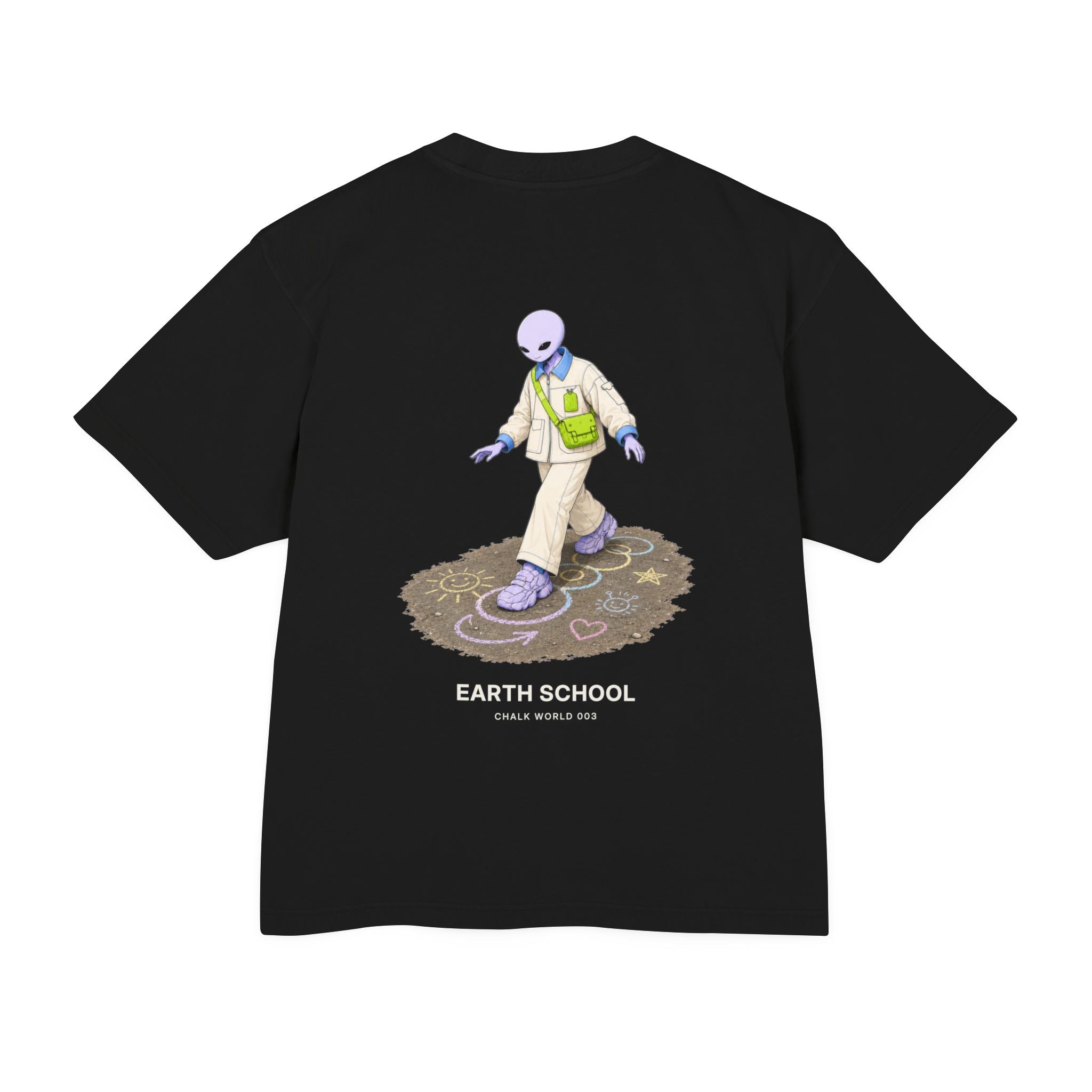 WGH Earth School™ Chalk World Tee 003