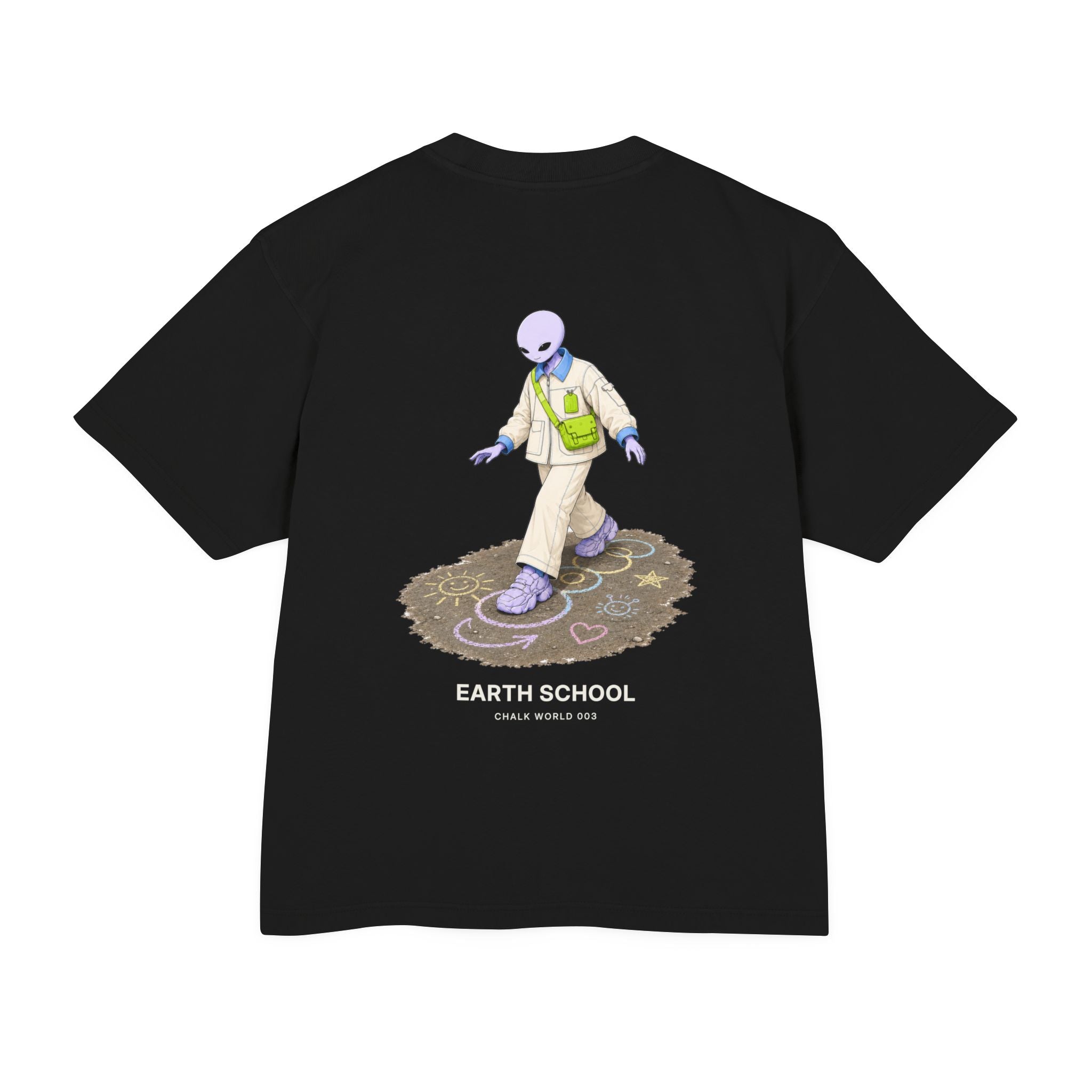 WGH Earth School™ Chalk World Tee 003