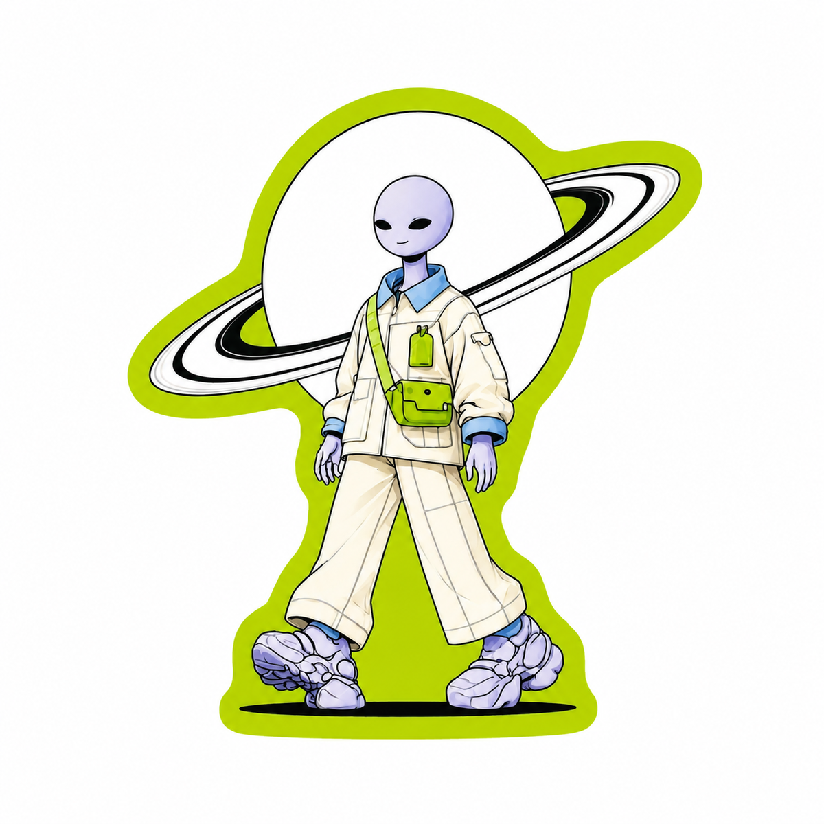 We Grow Here™ Friendly Visitor 001 | Vinyl Sticker