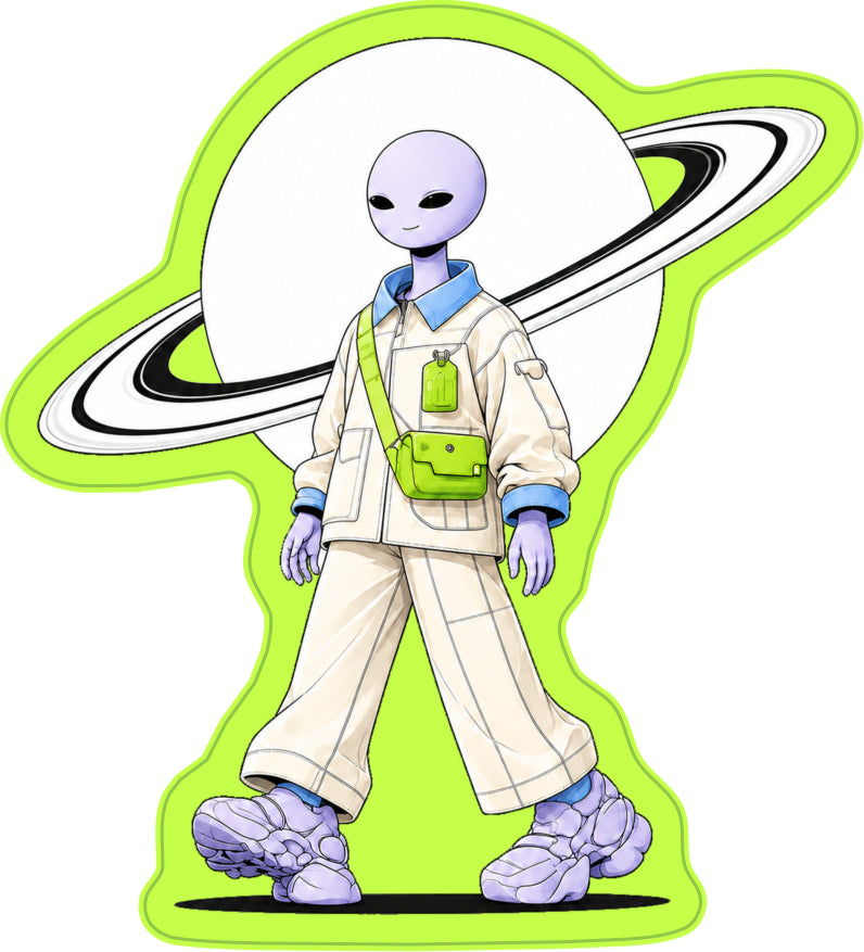 WGH Earth School™ Friendly Visitor 001 Vinyl Sticker