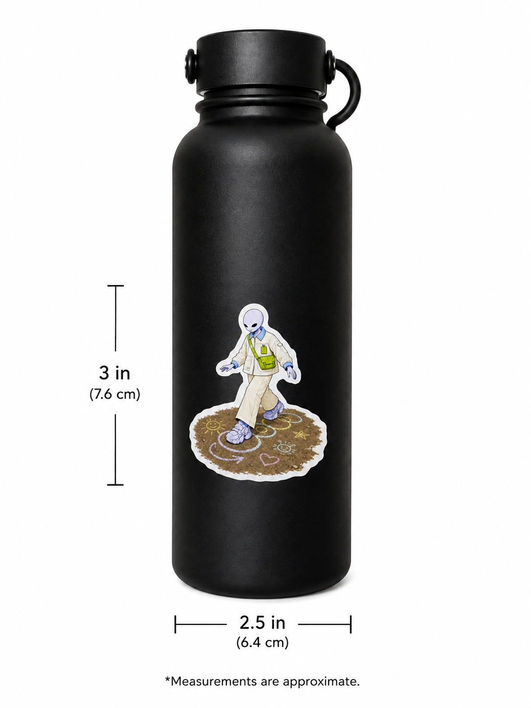 We Grow Here™ Chalk World 003 | Vinyl Sticker