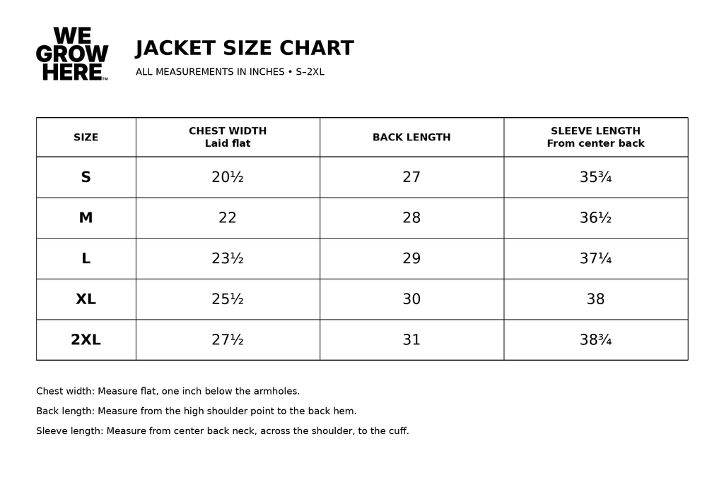 We Grow Here™ | Signature Jacket 001